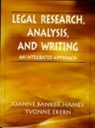 Legal Research, Analysis, and Writing An Integrated Approach cover