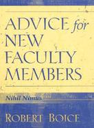 Advice for New Faculty Members cover