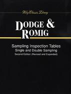 Sampling Inspection Tables Single and Double Sampling cover