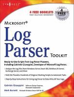 Microsoft Log Parser Toolkit- A complete toolkit for Microsofts undocumented log analysis tool cover