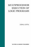 Multiprocessor Execution of Logic Programs cover