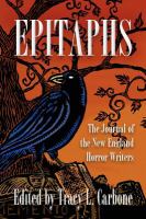 Epitaphs : The Journal of the New England Horror Writers cover