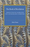 Book of Revelation : Theory of the Text - Rearranged Text and Translation - Commentary cover