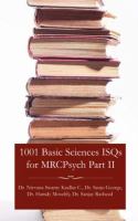 1001 Basic Sciences ISQs for MRCPsych Part II cover