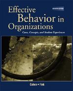 Effective Behavior in Organizations Cases, Concepts, and Student Experiences cover