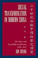 Social Transformation in Modern China The State and Local Elites in Henan, 1900-1937 cover