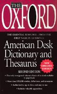 Oxford American Desk Dictionary and Thesaurus (2nd Ed.) cover
