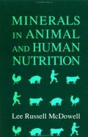 Minerals in Animal and Human Nutrition: Comparative Aspects to Human Nutrition cover