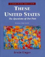 These United States: The Questions of Our Past cover