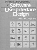 Principles and Guidelines in Software User Interface Design cover