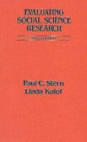 Evaluating Social Science Research cover
