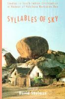 Syllables of Sky Studies in South Indian Civilization in Honour of Velcheru Narayana Rao cover