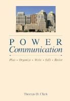 Power Communication: Plan, Organize, Write, Edit, Revise cover
