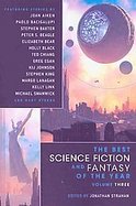 The Best Science Fiction and Fantasy of the Year  (volume3) cover