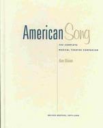 American Song The Complete Musical Theatre Companion, 1877-1995 cover