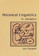 Historical Linguistics An Introduction cover