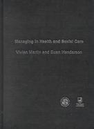 Managing in Health and Social Care cover