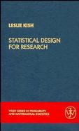Statistical Design for Research cover
