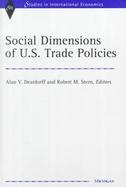 Social Dimensions of U.S. Trade Policies cover