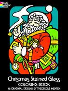 Christmas Stained Glass Coloring Book cover