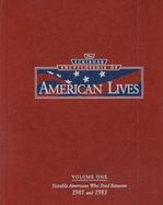 The Scribner Encyclopedia of American Lives Set: Volume 1 and 2 cover