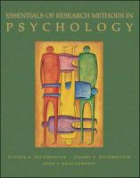 Essential Research Methods in Psychology cover