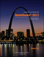 Computer Accounting with Quickbooks 2013 cover