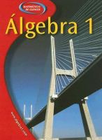 Glencoe Algebra 1, Spanish Student Edition cover