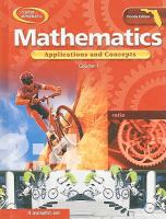 Mathematics Applications and Concepts Course 1 Florida Edition cover