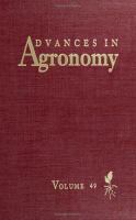 Advances in Agronomy (volume49) cover