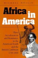 Africa in America: Slave Acculturation and Resistance in the American South and the British Caribbean, 1736-1831 cover