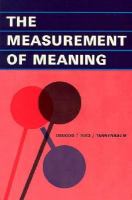 The Measurement of Meaning cover