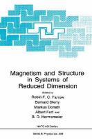 Magnetism and Structure in Systems of Reduced Dimension cover