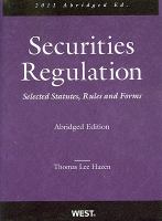 Securities Regulation, Selected Statutes, Rules and Forms, 2011 Abridged cover