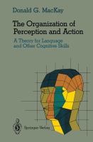 The Organization of Perception and Action A Theory for Language and Other Cognitive Skills cover