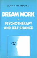 Dream Work in Psychotherapy and Self-Change cover