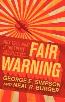Fair Warning cover