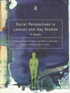 Social Perspectives in Lesbian and Gay Studies A Reader cover