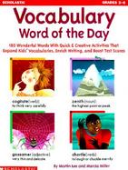 Vocabulary Word of the Day 180 Wonderful Words With Quick & Creative Writing Activities That Expand Kids' Vocabularies, Enrich Writing & Boost Test Sc cover