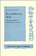 Reconsidering Tu Fu Literary Greatness and Cultural Context cover