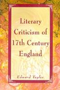 Literary Criticism of 17th Century England cover