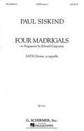 Four Madrigals On Fragments by Edward Carpenter cover