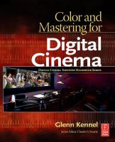 Color and Mastering for Digital Cinema cover