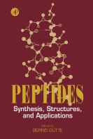 Peptides: Synthesis, Structures, and Applications cover