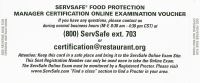 ServSafe Manager Certification Online Exam Voucher by NRAEF, ISBN ...