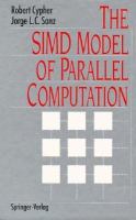 The Simd Model of Parallel Computation cover