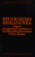 Wittgenstein: Mind and Will, Volume 4 of an Analytical Commentary on the Philosophical Investigations cover