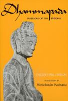 Dhammapada Wisdom of the Buddha cover