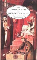 The Dedalus Book of Dutch Fantasy cover