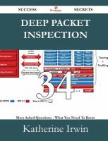 Deep Packet Inspection 34 Success Secrets - 34 Most Asked Questions on Deep Packet Inspection - What You Need to Know cover